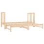 Sofá cama extraíble madera maciza de pino 2x(90x190) cm de vidaXL, Camas y somieres - Ref: Foro24-3124767, Precio: 176,79 €, ...