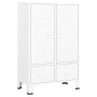 Armario industrial acero blanco 67x35x107 cm en Armarios roperos | Comprar online en Foru.es