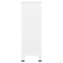 Armario industrial acero blanco 67x35x107 cm en Armarios roperos | Comprar online en Foru.es