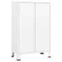 Armario industrial acero blanco 67x35x107 cm en Armarios roperos | Comprar online en Foru.es