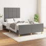 Estructura de cama con cabecero de tela gris oscuro 120x200 cm de vidaXL, Camas y somieres - Ref: Foro24-3125042, Precio: 162...