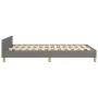 Bed frame with headboard in dark gray fabric 120x200 cm by vidaXL, Beds and slatted bases - Ref: Foro24-3125285, Price: 164,1...
