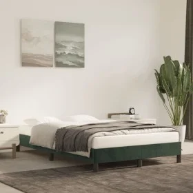 Green velvet bed frame 120x200 cm by vidaXL, Beds and slatted bases - Ref: Foro24-346967, Price: 97,18 €, Discount: %
