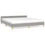 Estructura de cama con cabecero gris claro tela 180x200 cm de vidaXL, Camas y somieres - Ref: Foro24-347431, Precio: 141,33 €...