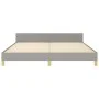 Estructura de cama con cabecero gris claro tela 180x200 cm de vidaXL, Camas y somieres - Ref: Foro24-347431, Precio: 141,33 €...