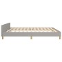 Estructura de cama con cabecero gris claro tela 180x200 cm de vidaXL, Camas y somieres - Ref: Foro24-347431, Precio: 143,05 €...