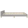 Estructura de cama con cabecero gris claro tela 180x200 cm de vidaXL, Camas y somieres - Ref: Foro24-347431, Precio: 141,33 €...