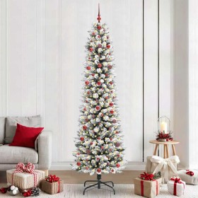 Árbol de Navidad artificial 240 cm PVC, Metal y Plástico en Decoración Festiva y Estacional | Comprar online en Foru.es