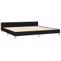 Estructura de cama con cabecero de tela negro 200x200 cm de vidaXL, Camas y somieres - Ref: Foro24-3125326, Precio: 289,57 €,...