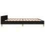 Estructura de cama con cabecero de tela negro 200x200 cm de vidaXL, Camas y somieres - Ref: Foro24-3125326, Precio: 289,57 €,...