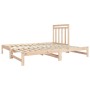 Sofá cama extraíble madera maciza de pino 2x(90x190) cm de vidaXL, Camas y somieres - Ref: Foro24-3124757, Precio: 147,38 €, ...