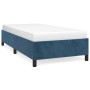 Estructura de cama de terciopelo azul 90x200 cm de vidaXL, Camas y somieres - Ref: Foro24-347304, Precio: 99,28 €, Descuento: %