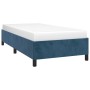 Estructura de cama de terciopelo azul 90x200 cm de vidaXL, Camas y somieres - Ref: Foro24-347304, Precio: 99,28 €, Descuento: %