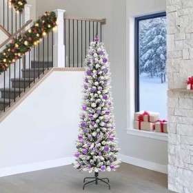 Árbol de Navidad artificial 240 cm PVC, Metal y Plástico en Decoración Festiva y Estacional | Comprar online en Foru.es