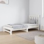 Sofá cama extraíble madera maciza de pino blanco 2x(90x190) cm de vidaXL, Camas y somieres - Ref: Foro24-3124758, Precio: 174...