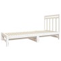 Sofá cama extraíble madera maciza de pino blanco 2x(90x190) cm de vidaXL, Camas y somieres - Ref: Foro24-3124758, Precio: 174...