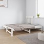 Sofá cama extraíble madera maciza de pino blanco 2x(90x190) cm de vidaXL, Camas y somieres - Ref: Foro24-3124758, Precio: 174...
