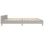 Estructura de cama con cabecero de tela gris claro 200x200 cm de vidaXL, Camas y somieres - Ref: Foro24-3125000, Precio: 224,...