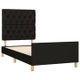Estructura de cama con cabecero de tela negro 80x200 cm de vidaXL, Camas y somieres - Ref: Foro24-3125254, Precio: 143,48 €, ...