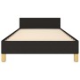 Estructura de cama con cabecero de tela negro 80x200 cm de vidaXL, Camas y somieres - Ref: Foro24-3125254, Precio: 143,48 €, ...