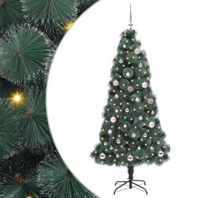 Árbol de Navidad artificial iluminado con juego de bolas 150 cm en Decoración Festiva y Estacional | Comprar online en Foru.es