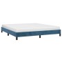 Estructura de cama de terciopelo azul 160x200 cm de vidaXL, Camas y somieres - Ref: Foro24-346986, Precio: 109,88 €, Descuent...