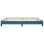 Estructura de cama de terciopelo azul 160x200 cm de vidaXL, Camas y somieres - Ref: Foro24-346986, Precio: 109,88 €, Descuent...