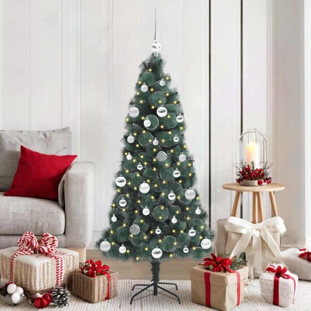 Árbol de Navidad Artificial Pre-iluminado con Juego de Bolas en Decoración Festiva y Estacional | Comprar online en Foru.es