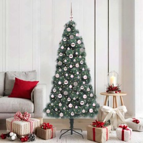Árbol de Navidad artificial preiluminado con set de bolas Verde en Decoración Festiva y Estacional | Comprar online en Foru.es