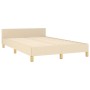 Estructura de cama con cabecero de tela color crema 120x200 cm de vidaXL, Camas y somieres - Ref: Foro24-3125046, Precio: 165...