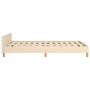 Estructura de cama con cabecero de tela color crema 120x200 cm de vidaXL, Camas y somieres - Ref: Foro24-3125046, Precio: 165...
