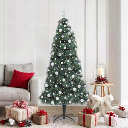 Árbol de Navidad Artificial Preiluminado con Set de Bolas Verde en Decoración Festiva y Estacional | Comprar online en Foru.es