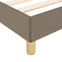 Bed frame with headboard in taupe gray fabric 120x200 cm by vidaXL, Beds and slatted bases - Ref: Foro24-3125288, Price: 193,...