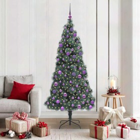 Árbol de Navidad artificial preiluminado con set de bolas Verde en Decoración Festiva y Estacional | Comprar online en Foru.es