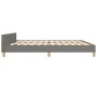 Estructura de cama con cabecero tela gris oscuro 200x200 cm de vidaXL, Camas y somieres - Ref: Foro24-3125082, Precio: 249,25...