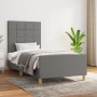 Estructura de cama con cabecero de tela gris oscuro 80x200 cm de vidaXL, Camas y somieres - Ref: Foro24-3125010, Precio: 152,...