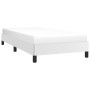 Estructura de cama de cuero sintético blanco 90x200 cm de vidaXL, Camas y somieres - Ref: Foro24-346881, Precio: 77,11 €, Des...