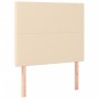Estructura de cama con cabecero de tela color crema 100x200 cm de vidaXL, Camas y somieres - Ref: Foro24-3124876, Precio: 135...