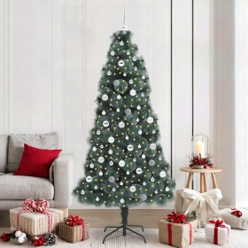 Árbol de Navidad artificial iluminado con juego de bolas 210 cm en Decoración Festiva y Estacional | Comprar online en Foru.es