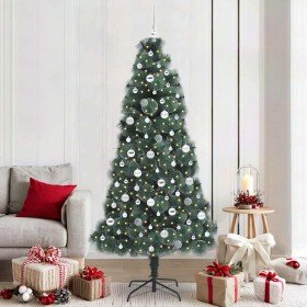 Árbol de Navidad artificial iluminado con juego de bolas 210 cm en Decoración Festiva y Estacional | Comprar online en Foru.es