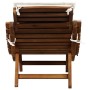 Tumbonas con cojines 2 uds madera maciza acacia blanco crema de vidaXL, Tumbonas - Ref: Foro24-3155473, Precio: 301,31 €, Des...