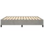 Estructura de cama de terciopelo gris claro 160x200 cm de vidaXL, Camas y somieres - Ref: Foro24-347330, Precio: 129,43 €, De...