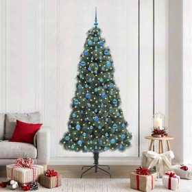 Árbol de Navidad Artificial Pre-iluminado con Juego de Bolas en Decoración Festiva y Estacional | Comprar online en Foru.es