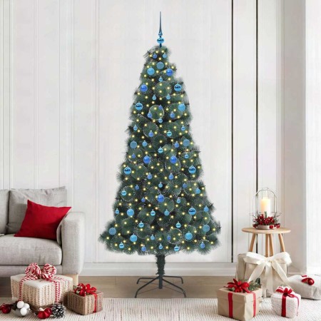 Árbol de Navidad Artificial Pre-iluminado con Juego de Bolas en Decoración Festiva y Estacional | Comprar online en Foru.es