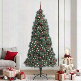 Árbol de Navidad artificial preiluminado con juego de bolas PET en Decoración Festiva y Estacional | Comprar online en Foru.es