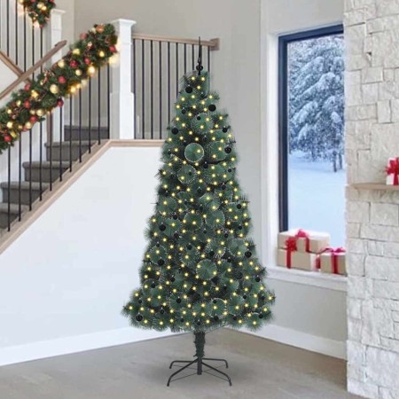 Árbol de Navidad artificial preiluminado con set de bolas Verde en Decoración Festiva y Estacional | Comprar online en Foru.es