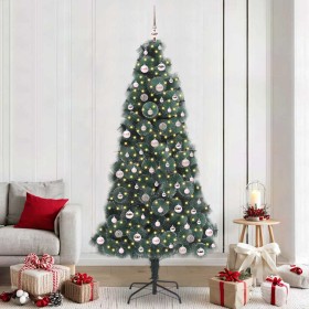 Árbol de Navidad artificial iluminado con set de bolas 240 cm en Decoración Festiva y Estacional | Comprar online en Foru.es