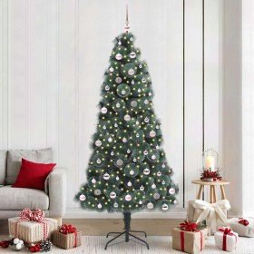 Árbol de Navidad artificial iluminado con set de bolas 240 cm en Decoración Festiva y Estacional | Comprar online en Foru.es