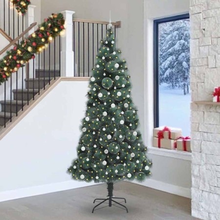Árbol de Navidad artificial preiluminado con juego de bolas PET en Decoración Festiva y Estacional | Comprar online en Foru.es