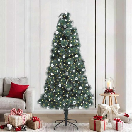 Árbol de Navidad artificial preiluminado con juego de bolas PET en Decoración Festiva y Estacional | Comprar online en Foru.es